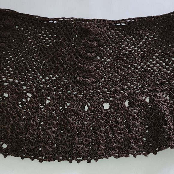 Vintage Anna Kosturova Crochet Swim Skirt Cover Up - Picture 6 of 7